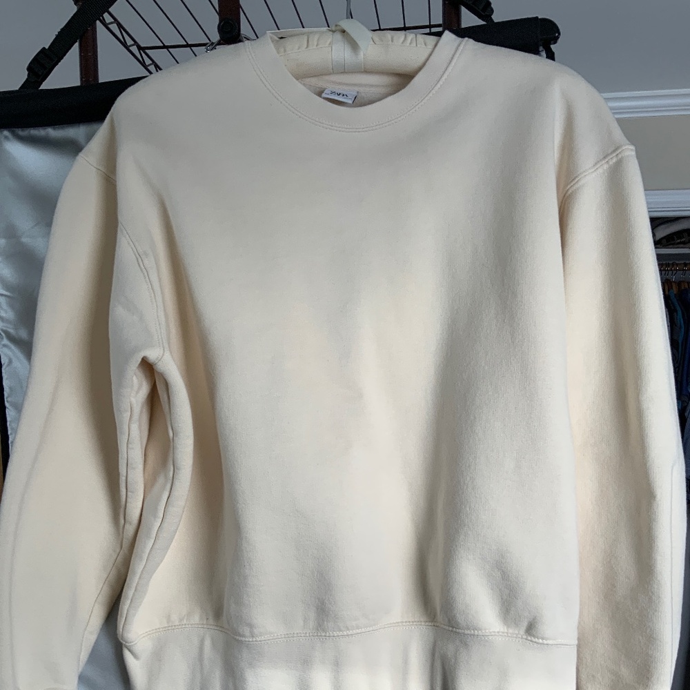 Mens cream sweatshirt